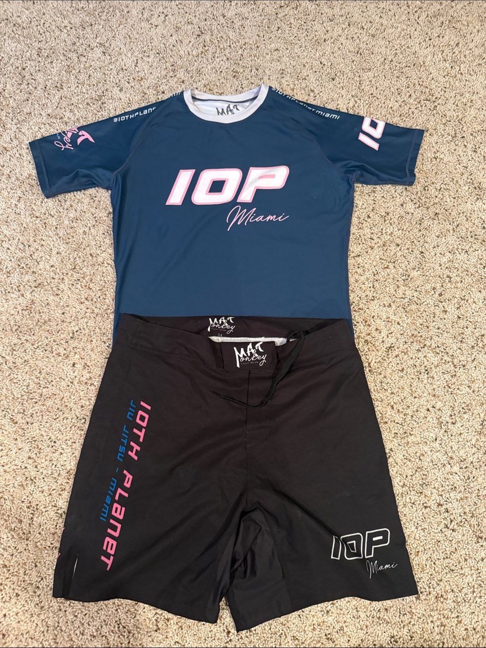 10th Planet Miami Rash Guard & fight shorts set